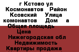 г.Кстово ул.  Космонавтов › Район ­ Ксовский  › Улица ­ комонавтов  › Дом ­ 7а › Общая площадь ­ 32 › Цена ­ 1 550 000 - Нижегородская обл. Недвижимость » Квартиры продажа   . Нижегородская обл.